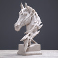 Indoor desktop decoration fiberglass horse head statue
